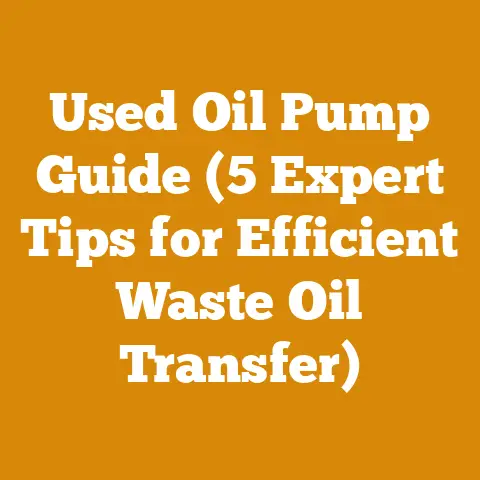 Used Oil Pump Guide (5 Expert Tips for Efficient Waste Oil Transfer)