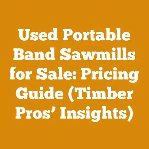 Used Portable Band Sawmills for Sale: Pricing Guide (Timber Pros’ Insights)