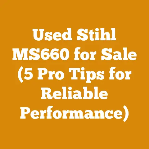 Used Stihl MS660 for Sale (5 Pro Tips for Reliable Performance)