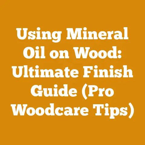 Using Mineral Oil on Wood: Ultimate Finish Guide (Pro Woodcare Tips)