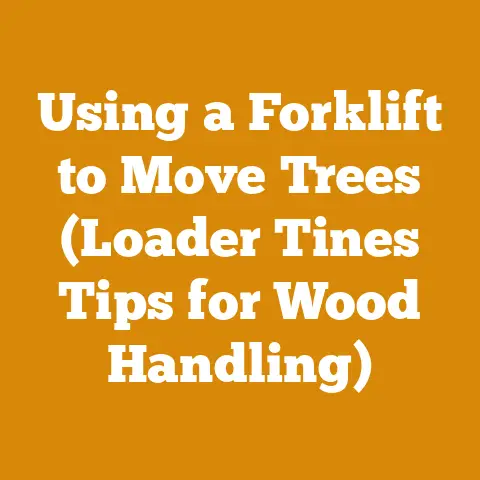 Using a Forklift to Move Trees (Loader Tines Tips for Wood Handling)