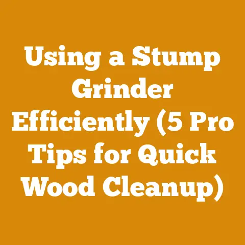 Using a Stump Grinder Efficiently (5 Pro Tips for Quick Wood Cleanup)