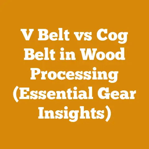 V Belt vs Cog Belt in Wood Processing (Essential Gear Insights)