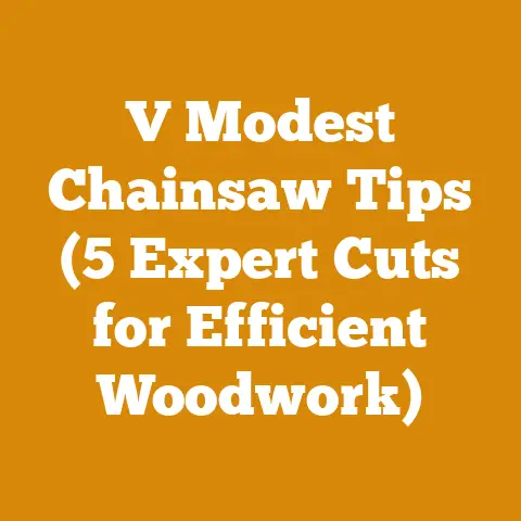 V Modest Chainsaw Tips (5 Expert Cuts for Efficient Woodwork)