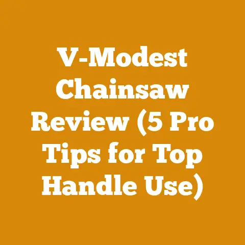 V-Modest Chainsaw Review (5 Pro Tips for Top Handle Use)