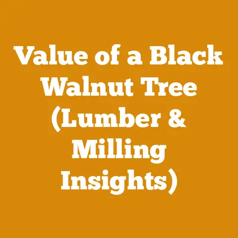 Value of a Black Walnut Tree (Lumber & Milling Insights)
