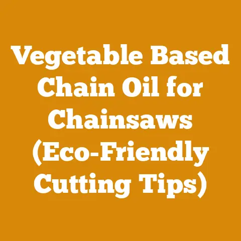 Vegetable Based Chain Oil for Chainsaws (Eco-Friendly Cutting Tips)