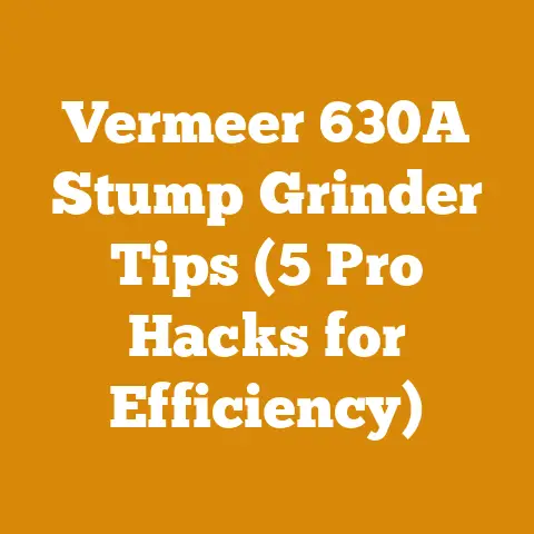 Vermeer 630A Stump Grinder Tips (5 Pro Hacks for Efficiency)