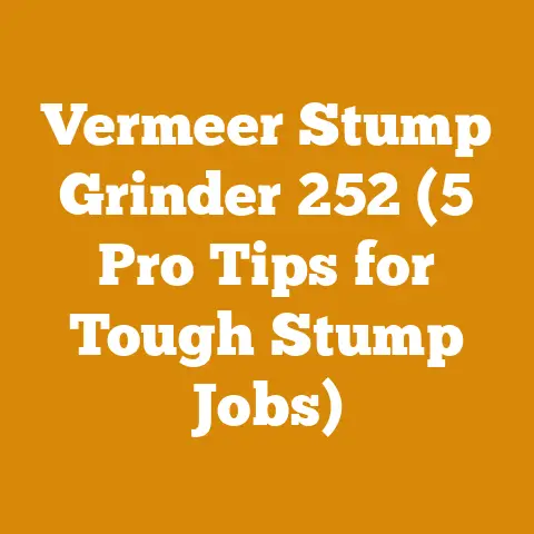 Vermeer Stump Grinder 252 (5 Pro Tips for Tough Stump Jobs)