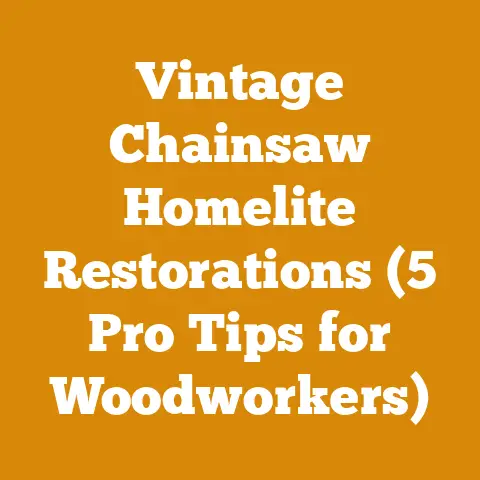 Vintage Chainsaw Homelite Restorations (5 Pro Tips for Woodworkers)