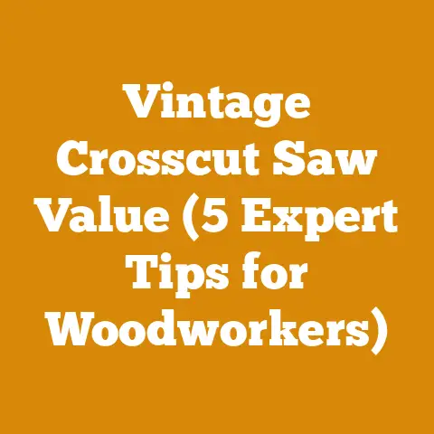 Vintage Crosscut Saw Value (5 Expert Tips for Woodworkers)