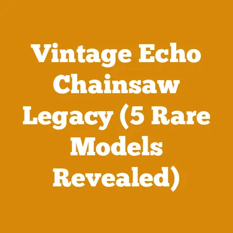 Vintage Echo Chainsaw Legacy (5 Rare Models Revealed)