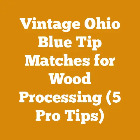 Vintage Ohio Blue Tip Matches for Wood Processing (5 Pro Tips)