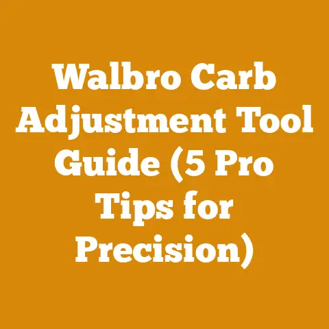 Walbro Carb Adjustment Tool Guide (5 Pro Tips for Precision)