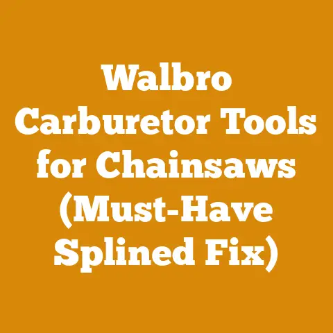 Walbro Carburetor Tools for Chainsaws (Must-Have Splined Fix)