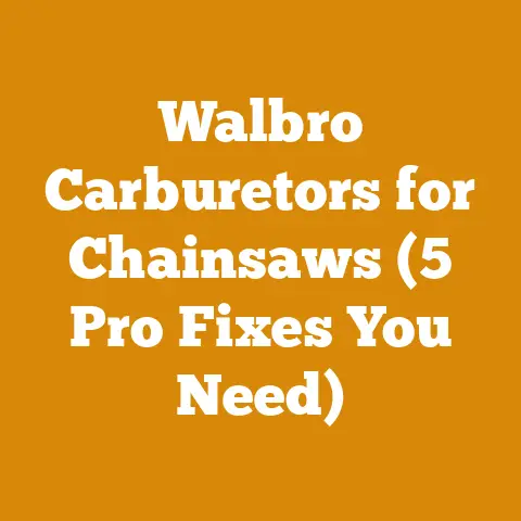 Walbro Carburetors for Chainsaws (5 Pro Fixes You Need)
