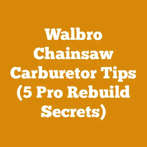 Walbro Chainsaw Carburetor Tips (5 Pro Rebuild Secrets)