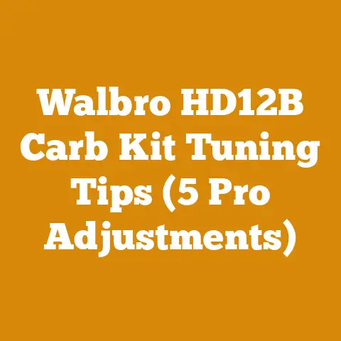 Walbro HD12B Carb Kit Tuning Tips (5 Pro Adjustments)