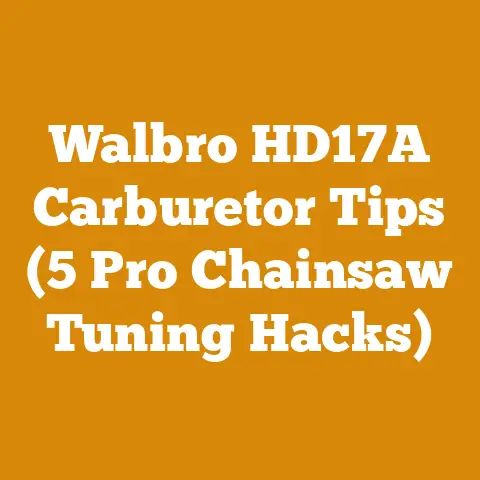 Walbro HD17A Carburetor Tips (5 Pro Chainsaw Tuning Hacks)