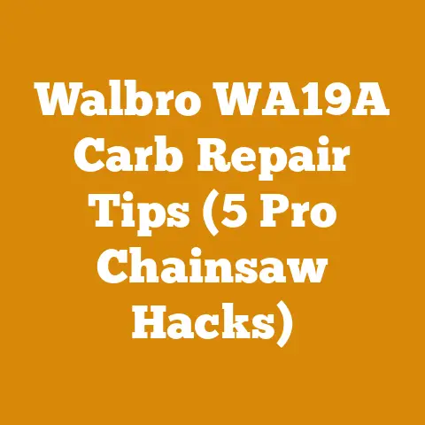 Walbro WA19A Carb Repair Tips (5 Pro Chainsaw Hacks)