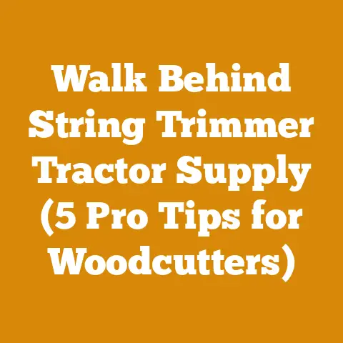 Walk Behind String Trimmer Tractor Supply (5 Pro Tips for Woodcutters)