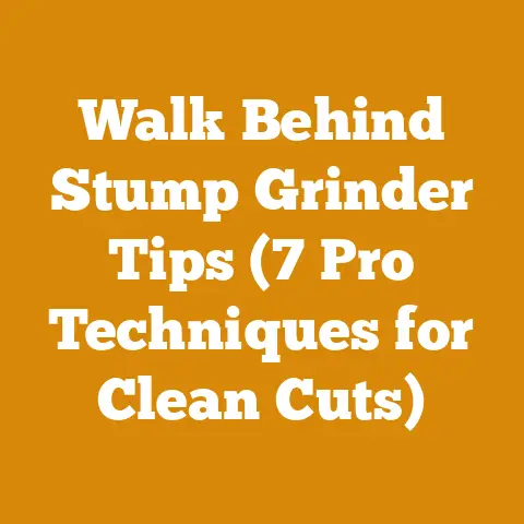 Walk Behind Stump Grinder Tips (7 Pro Techniques for Clean Cuts)