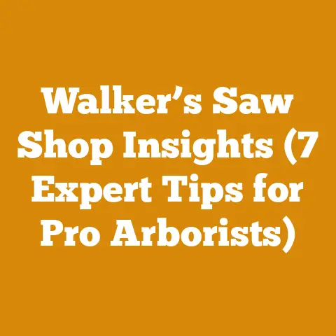 Walker’s Saw Shop Insights (7 Expert Tips for Pro Arborists)