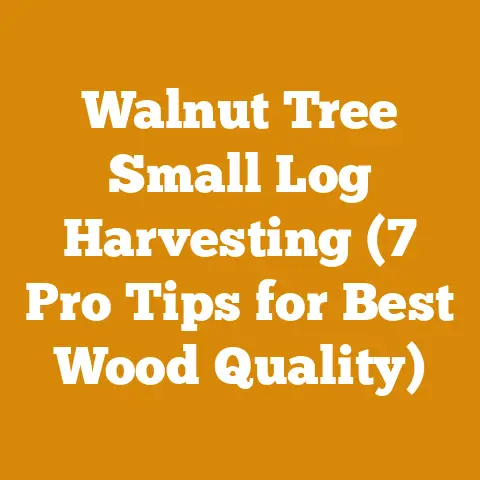Walnut Tree Small Log Harvesting (7 Pro Tips for Best Wood Quality)