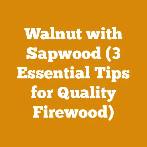 Walnut with Sapwood (3 Essential Tips for Quality Firewood)