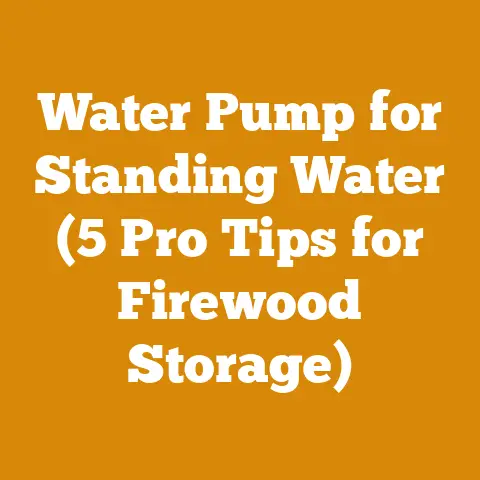 Water Pump for Standing Water (5 Pro Tips for Firewood Storage)