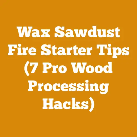 Wax Sawdust Fire Starter Tips (7 Pro Wood Processing Hacks)
