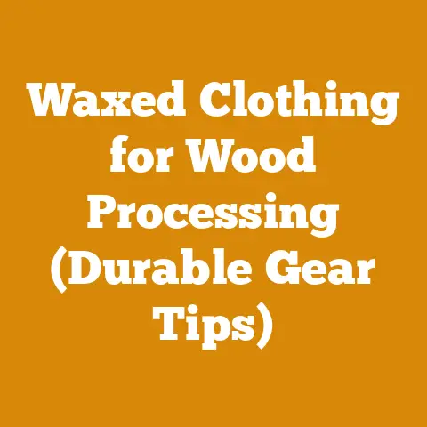 Waxed Clothing for Wood Processing (Durable Gear Tips)