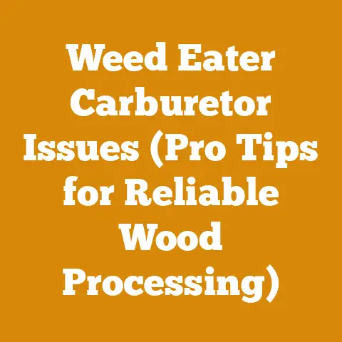 Weed Eater Carburetor Issues (Pro Tips for Reliable Wood Processing)