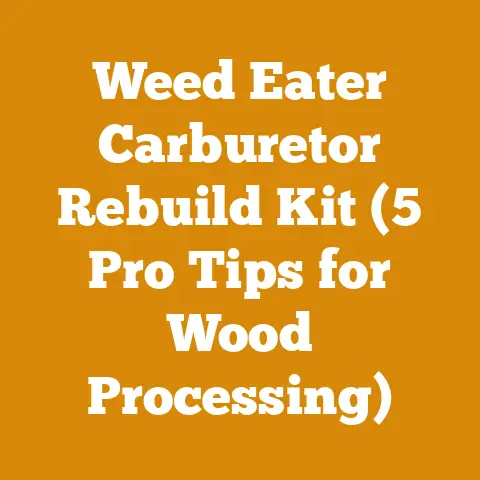 Weed Eater Carburetor Rebuild Kit (5 Pro Tips for Wood Processing)