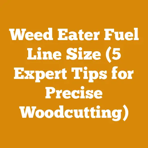 Weed Eater Fuel Line Size (5 Expert Tips for Precise Woodcutting)