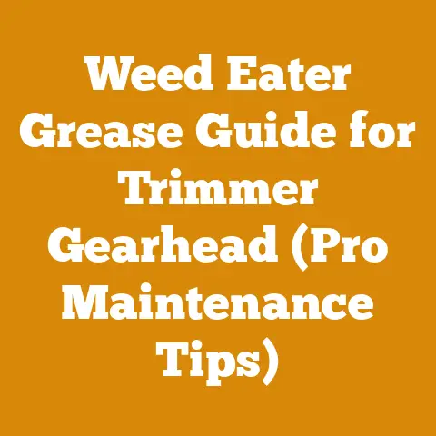 Weed Eater Grease Guide for Trimmer Gearhead (Pro Maintenance Tips)