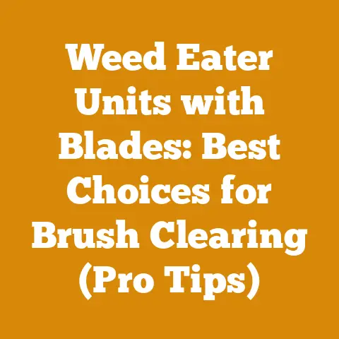 Weed Eater Units with Blades: Best Choices for Brush Clearing (Pro Tips)