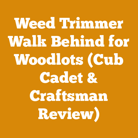 Weed Trimmer Walk Behind for Woodlots (Cub Cadet & Craftsman Review)