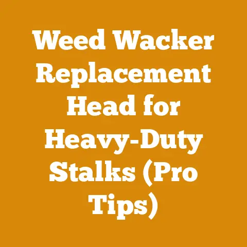 Weed Wacker Replacement Head for Heavy-Duty Stalks (Pro Tips)
