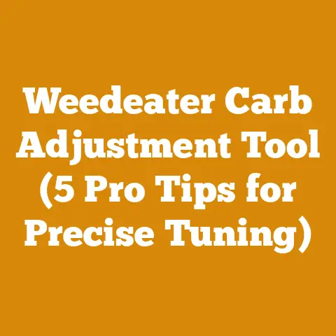 Weedeater Carb Adjustment Tool (5 Pro Tips for Precise Tuning)