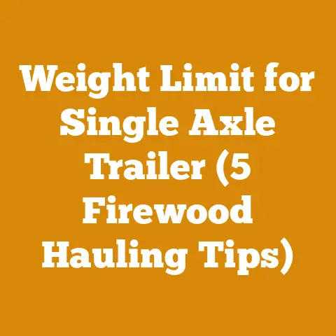 Weight Limit for Single Axle Trailer (5 Firewood Hauling Tips)