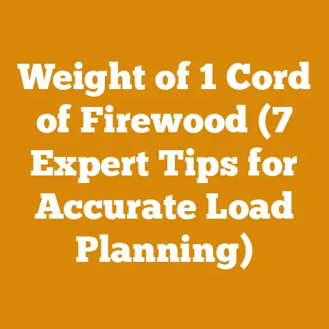 Weight of 1 Cord of Firewood (7 Expert Tips for Accurate Load Planning)