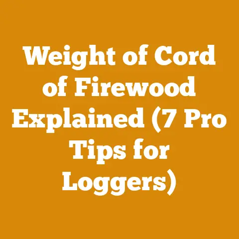 Weight of Cord of Firewood Explained (7 Pro Tips for Loggers)