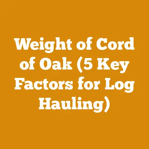 Weight of Cord of Oak (5 Key Factors for Log Hauling)