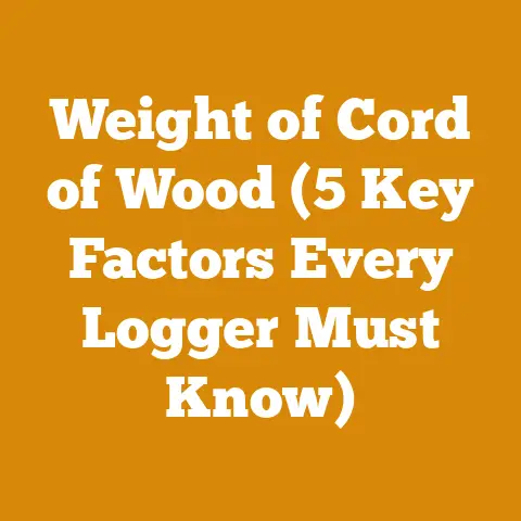 Weight of Cord of Wood (5 Key Factors Every Logger Must Know)