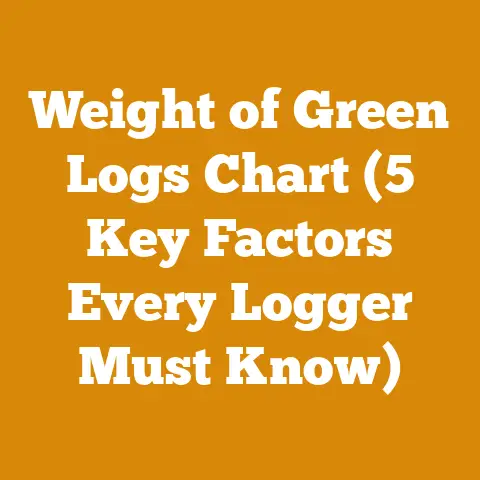 Weight of Green Logs Chart (5 Key Factors Every Logger Must Know)