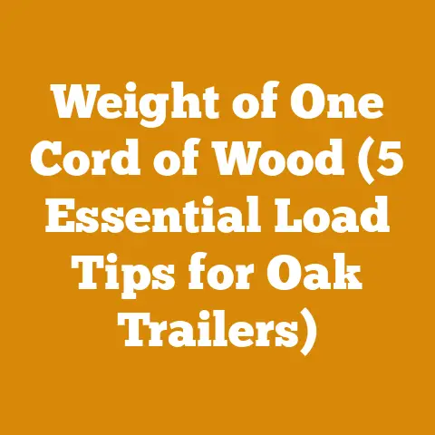 Weight of One Cord of Wood (5 Essential Load Tips for Oak Trailers)