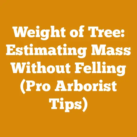 Weight of Tree: Estimating Mass Without Felling (Pro Arborist Tips)