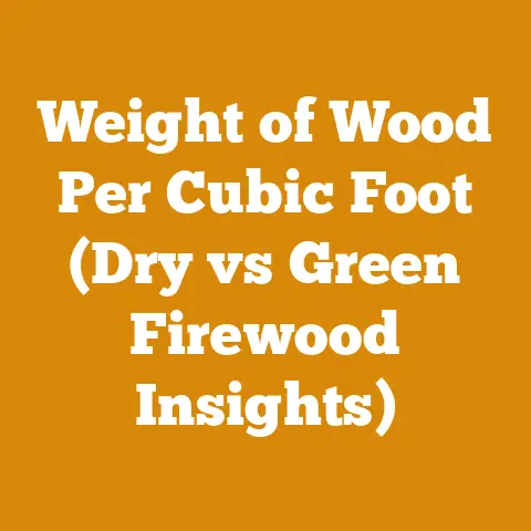 Weight of Wood Per Cubic Foot (Dry vs Green Firewood Insights)