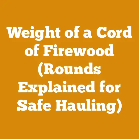 Weight of a Cord of Firewood (Rounds Explained for Safe Hauling)